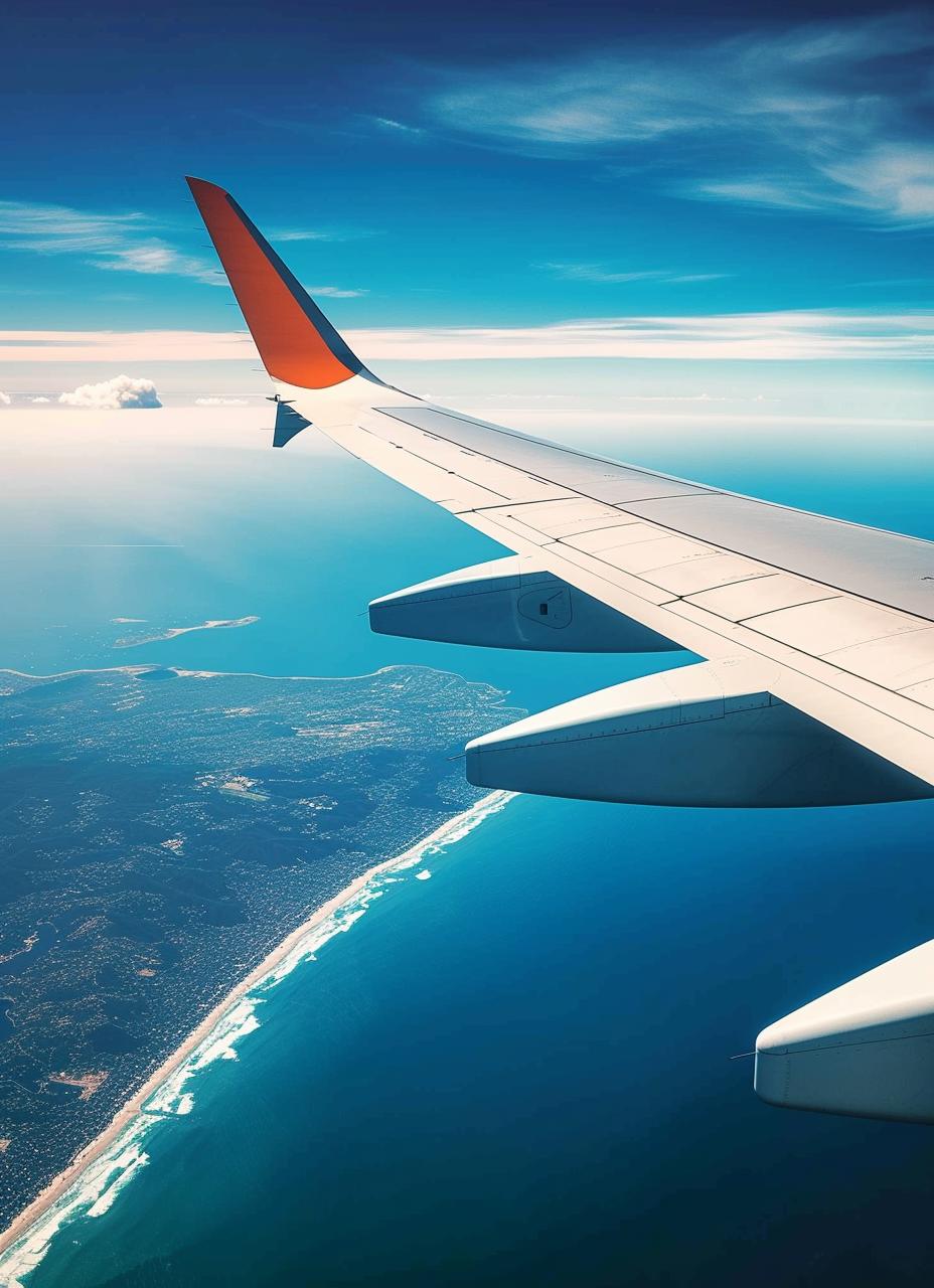 Bild aus dem Flugzeug