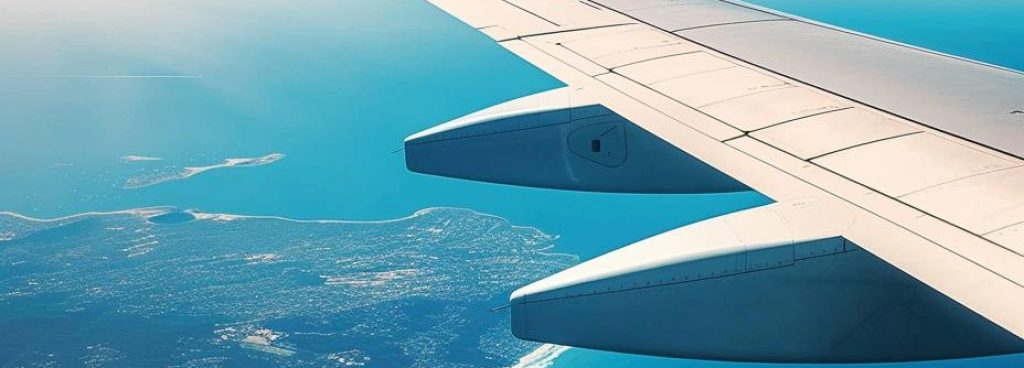 Bild aus dem Flugzeug